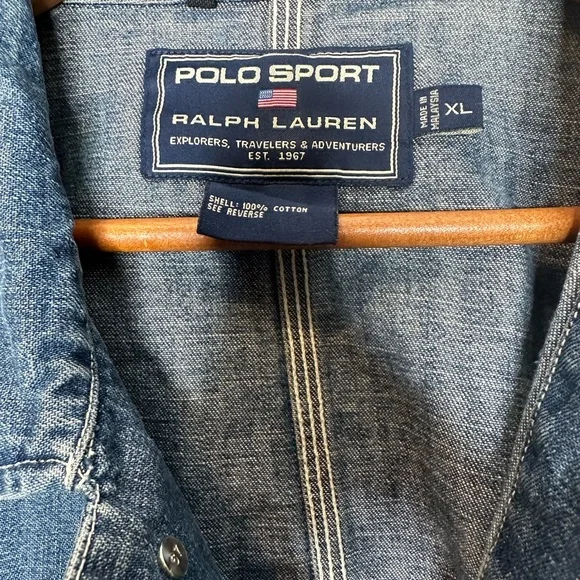 Polo Sport Ralph Lauren Workwear Vintage Denim jacket - Picture 4 of 6